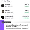 Moonshot Create Makes Token Launch Simple as Apple Pay