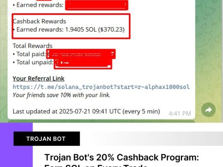 Trojan Bot’s 20% Cashback Program: Earn SOL on Every Trade in 2025